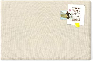 Pro-Graphx Fabric Bulletin Board Pinboard, 24 by 36 inches, Cream