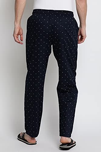 Image of Van Heusen Men Athleisure Allover Print Pyjamas - 100% Combed Cotton - Drawstring Waist, Ultra Soft