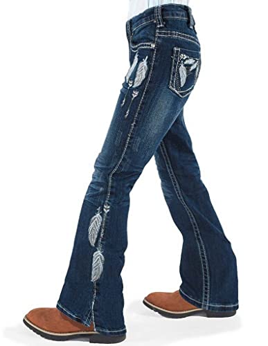 Cowgirl Tuff Western Jeans Girls Fly Bootcut 9 Reg Medium Wash GJFLYG3