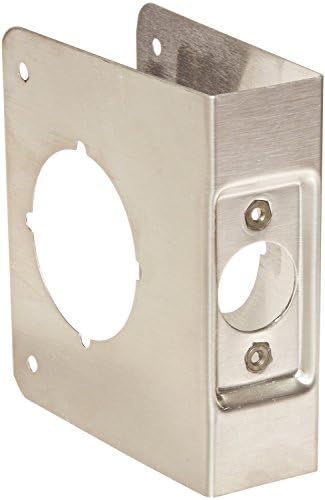 Don-Jo 61-CW-S 4" x 4-1/2" Stainless Steel Wrap-Around Plate, 2-3/8" Backset, 1-3/4" Door image 2