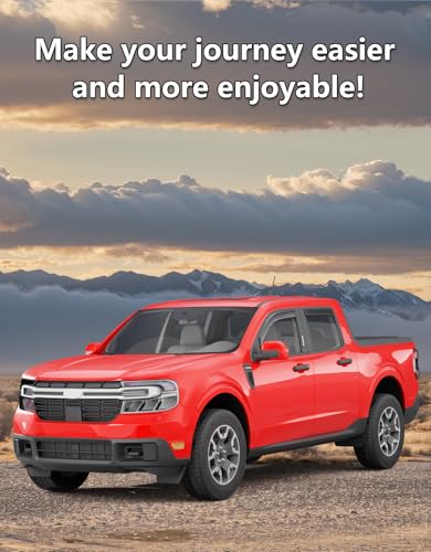 Image of in-Channel Window Visors Rain Guards for Ford Maverick 2022-2026 | Extra-Thick,Extra Durable,Window Deflectors,Vent Visors,Vent Shades,Truck Accessories,Polycarbonate (PC)