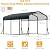 GAOMON Metal Carport, Carport with Reinforced Base and Galvanized Steel Roof, Heavy Duty Garage Car Shelter Shade, Outdoor Car Port Canopy for SUV, Truck, Boats, 10x15 FT