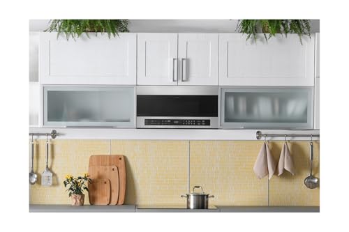 SHARP SMO1759JS Smart Over the Range Microwave Oven with 13.6\" Carousel Turntable, 30-inch, 1.7 Cubic Feet, 1,000 Watt, 300CFM Fan, Sensor Cooking, Compatible with Alexa, Edge to Edge Black Glass