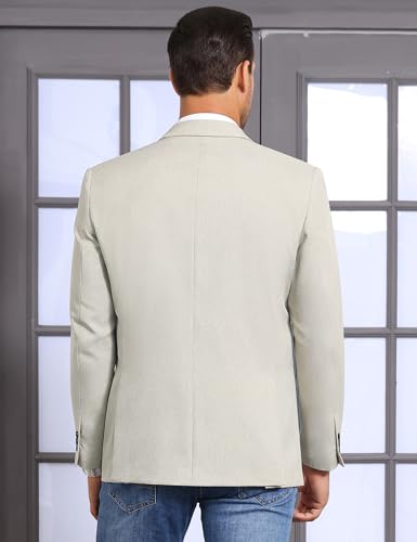 TURETRENDY Men's Casual Blazer Sport Coat Lightweight Two Button Business Jackets3