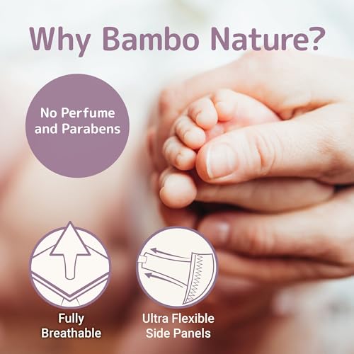 Image of Bambo Nature Diapers, Size 0, 24 Count | Premium | Pack of 5 | Baby