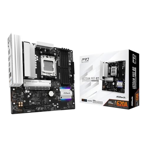 Asrock A620AM PRO RS Amd Socket Am5 Motherboard 4 X Ddr5 Dimm Slots 1 X M.2 Sock