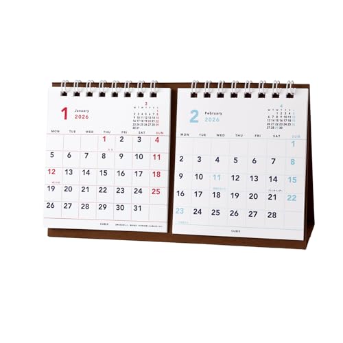 Amazon | エムプラン 2026 カレンダー キュービックス 卓上 プチ 2ヶ月