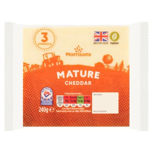 Morrisons Mature White Cheddar 240g
