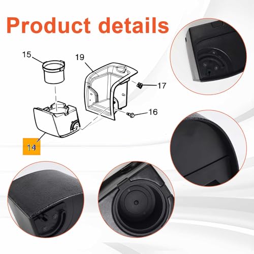 Portavasos trasero para Hummer H3 2006-2010 miniatura 5