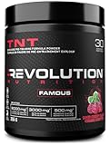 Revolution Nutrition, TNT, Pre-Workout Powder, Pumps & Strength, Extreme Intensity, Hyper Concentrate, Citrulline Malate 2:1, Beta Alanine, Agmatine Sulfate, Caffeine, For Men & Women, 255g, 30 Servings (Sour Cherry Blast, 0.56 Pound)