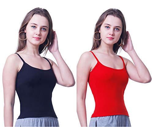 Image of Splash Women's Camisole Slip|Fine Cotton Rich Spaghetti Top for Women and Girls - 120