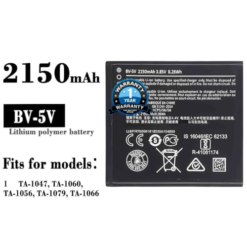 Image of Original BV-5V Battery for Nokia 1 TA-1047 / TA-1060 / TA-1056 /TA-1079 /TA-1066 / BV-5V Battery with 1 Year Warranty*** (P13)