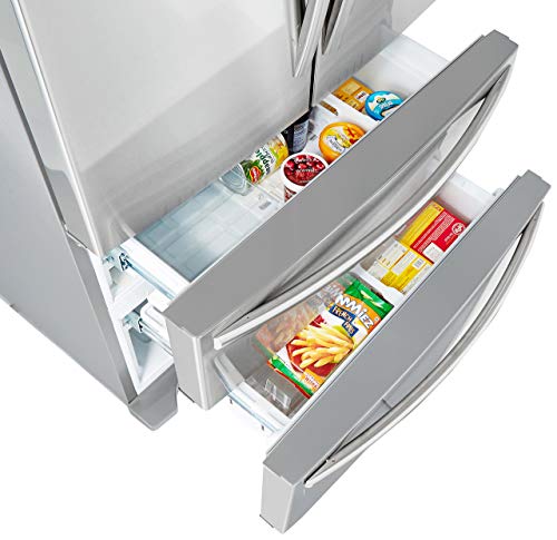 Image of Whirlpool 570L Frost Free Multi-Door Refrigerator (702 French Door Bottom Mount, Stainless Steel, Inverter Compressor, Bottom Freezer)