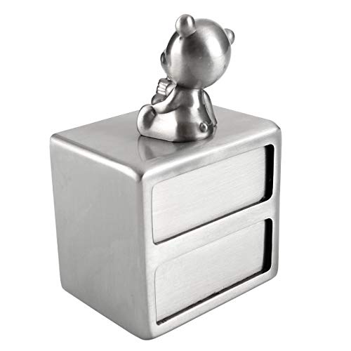 Mogoko Silver Tooth Box, Baby First Tooth And Curl Keepsake Box Set, Kids Teeth Fairy Holder For Boy Or Girl #TOP2