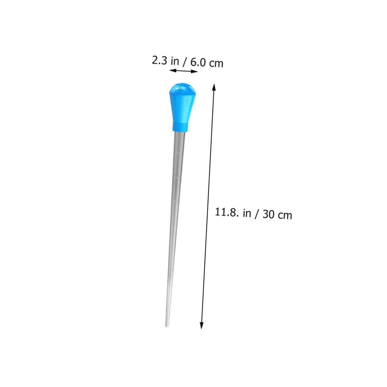 Ciieeo 2Pcs Kitchen Measuring Test Tubes Multi Functional Plastic Pipettes for Fish Tank Supplies and Laboratory Use Capacity for Baking and Liquid Transfer