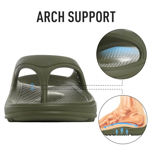 Image of shevalues Orthopedic Sandals for Women, Arch Support Recovery Flip Flops