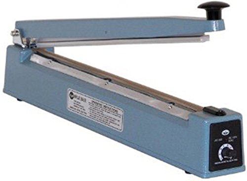 American International Electric AIE-400P Impulse Hand Sealer, 16 Inches Max. Seal Length, 6 Mil Max. Material Thickness, 2 mm Seal Width, Exceptional Air and Watertight Seals on Most Plastic Materials