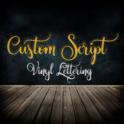Vinyl Sticker Lettering Decal Sign Custom Script Font Text Personalized Wall Decor