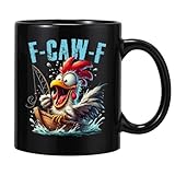 Ratpzou Taza De Cerámica - Taza De Cerámica De 355 Ml Con Diseño Humorístico De Gallina | Con Motivo De Gallo Para Chocolate Caliente Con Leche | Para Compañeros De Trabajo, Mujeres, Té, Trabajo,