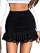 Avidlove Women's Sexy Skirt Ruched Bodycon Double Layer Casual Mini Skirt
