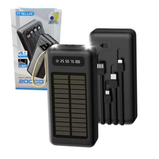 Powerbank Solar 20000Mah 5 Em 1