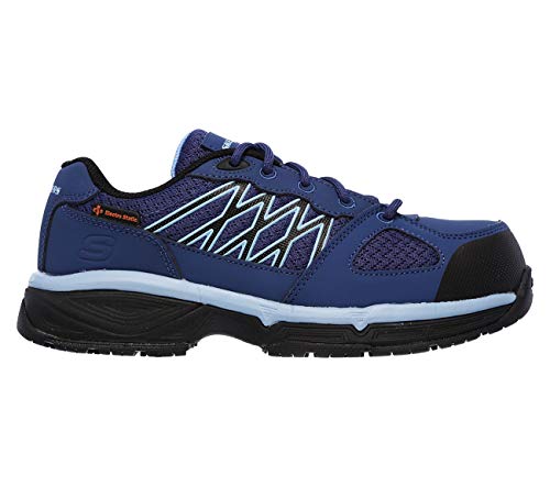Skechers Skechers Work Conroe-Kriel Women's, Navy/Blue, Alloy Toe, SD, Sport Oxford (7.0 M)