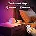 LOFTEK LED Ball Light, 3-inch Rechargeable Globe Lights, Color-Changing Ball Lamp with Remote, Waterproof Orb Light, Smart Sphere Night Light for Home Bedroom Pool Decor, Valentine's Gift, 2 Pack