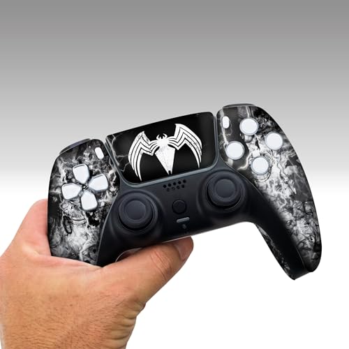 Image of Vennom Custom PS-5 Controller Wireless compatible with Play-Station 5 Console by BCB Controllers | Proudly Customized in USA with Permanent HYDRO-DIP Printing (NOT JUST A SKIN)