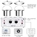 Double Wax Warmer Professional Electric Wax Heater Machine for Hair Removal, Dual Waxing Pot Paraffin Facial Skin Body SPA Salon Equipment with Adjustable Temperature Set