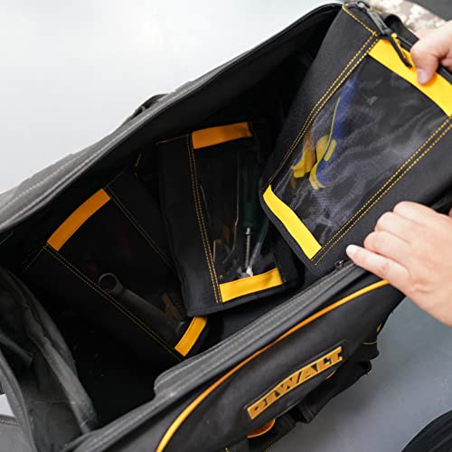 Melotough Canvas Zipper Tool Pouch Zipper Bag -Fastener Bag With Mesh Window And Hanging Grommets (Yellow 3 Pack） … #TOP6