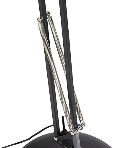 Qazqa QAZQA - Retro Industrieel | Industrie vloerlamp zwart verstelbaar - Hobby | Woonkamer | Slaapkamer - Staal Rond - E27 Geschikt voor LED - Max. 1 x 60 Watt photo 3