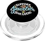Lokaler Juwelier-Schmuck, handgefertigter Schmuck, lustiger Schmuckliebhaber PopSockets PopGrip für MagSafe
