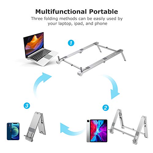 Foldable Mini Aluminum Laptop Stand - Image 7