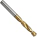 YG-1 D4148 High Speed Steel Screw Machine Drill Bit, TiN Finish, Straight Shank, Slow Spiral, 135 Degree, #40 Size, 3/32
