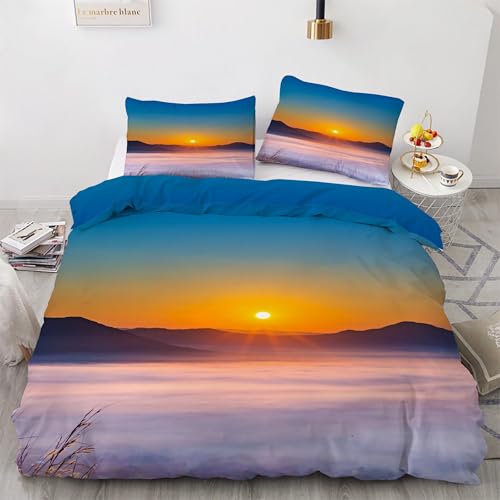 Housse de couette 3 pièces avec fermeture éclair pour lit double - 4