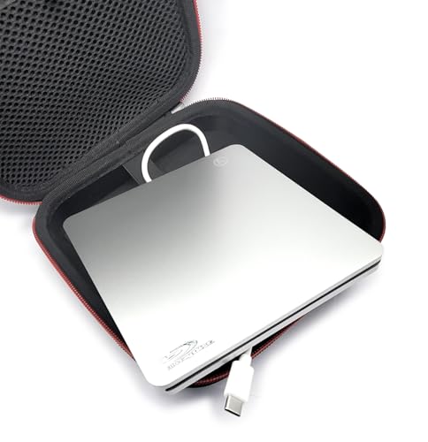 Tragbarer externer 3D-Blu-Ray-Player/Brenner USB-C SuperDrive + Tragetasche für Apple Laptop MacBook Mac Pro Air Mini M1 M2 M3 13 15 Zoll, Slot-In BD-RE DVD/CD RW Writer Drive +...