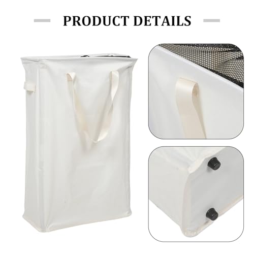 Panier à linge compact résistant pour petit espace et linge sale mobile