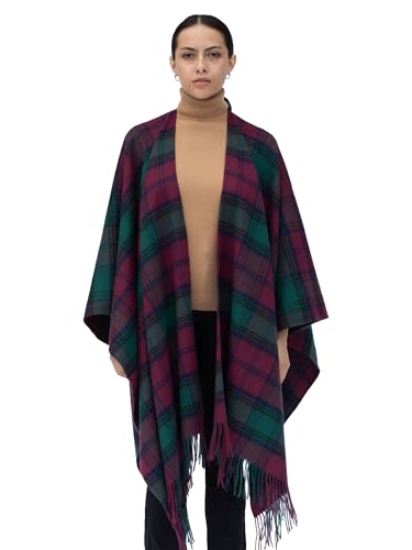 100% Lambswool Ruana Cape3