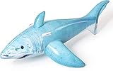 Lively Moments Aufblasbarer weißer Hai White Shark in grau - weiß 183 cm x 102 cm Reittier / Schwimmtier / Aufblastier / Badetier
