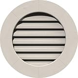Ekena Millwork GVWRO16X1601SFPWR Round Gable Vent Gable Vent, 16"W x 16" (21"W x 21"H Frame Size), W