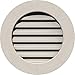 Ekena Millwork GVWRO18X1801SFPPI Round Gable Vent Gable Vent, 18"W x 18" (23"W x 23"H Frame Size), Pine, Primed
