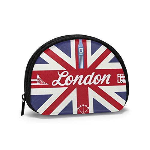 british flag coin purse - Oxford Cloth British Flag London Sign Building Coin Purse Small Zipper Wallet Bag Change Pouch Mini Cosmetic Makeup Bags Organizer Multipurpose Pouches