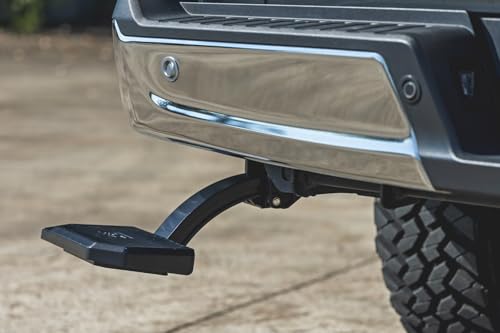 Rough Country Manual Retractable Bed Step for Ford F-150 (2021-2026) & Lightning (2022-2026) - 6" Wide Non-Slip Aluminum TailgateStep, 330 lb Capacity, Easy Bolt-On Install by Rough Country - Image 9