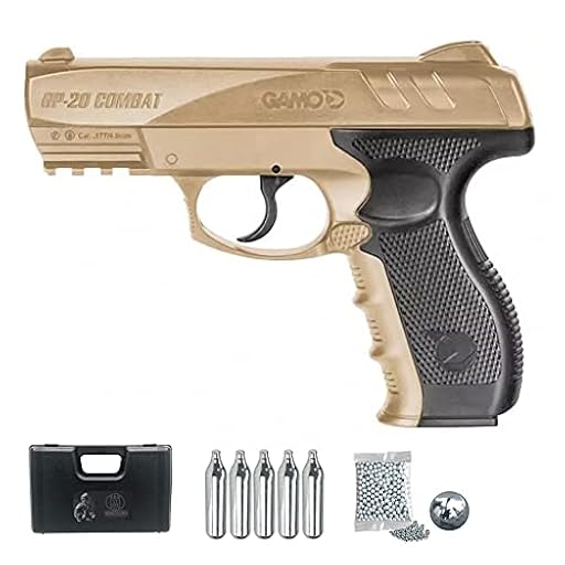 Pistola de balines gamo gp20 Desert (Color FDE) | Arma de CO2 semiautomática Calibre 4,5mm (de perdigones BB´s de Acero y bombonas) | Ya disponible en tu tienda friki favorita! En mundofriki.es!