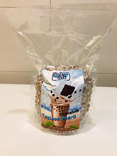 Image of Food Theory Chocolate Boba Pearls /Tapioca Pearls /Bubble Tea Chewy Pearls /Chocolate Bubble Tea,500 Grams