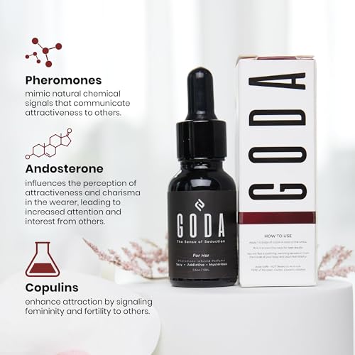 GODA For Her Pheromone Perfume for Women - Long-Lasting Women's Fragrances with Jasmine and Rose - Floral Perfume Oil with Sweet & Spicy Aroma - Vegan & Cruelty-Free Travel Perfume - 15ml/0.50 fl. oz - Image 4