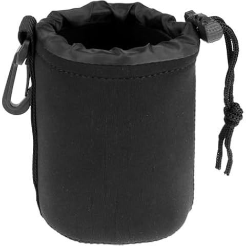 EIDOWA Camera Lens Bags - Thick Protective Neoprene Pouch Soft Plush Lens Bags for Canon Nikon Sony Pentax.(XL) Cover