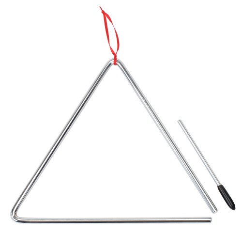 Triangle XDrum de 25 cm avec son maillet pour l'éveil musical des enfants