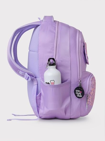 Image of Wildcraft Wiki 28 Backpack For Boys & Girls | 18 Inch- 28 Ltr and Two Compartments with Padded Shoulders, Bottle Holder, Key Chain | Best for Books,Stationery,Lunch Box & Essentials