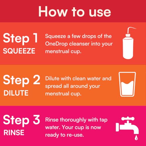Image of Asan OneDrop Menstrual Cup Cleanser I Best Natural Menstrual Cup Wash I Maintains Cup Hygiene I Removes Odour & Stains I 60 ml I Kills 99% of bacteria